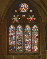 The Death of St. Frideswide, East Window of the Latin Chapel, 1859